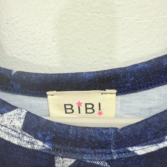 BIBI, Los Angeles Blue with White Stars, Tank Top, Size M - Picture 3 of 6